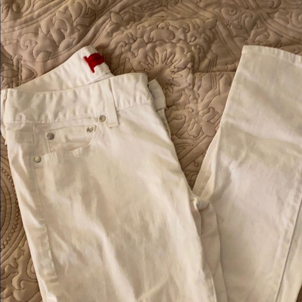 Guess white skinny jeans 28